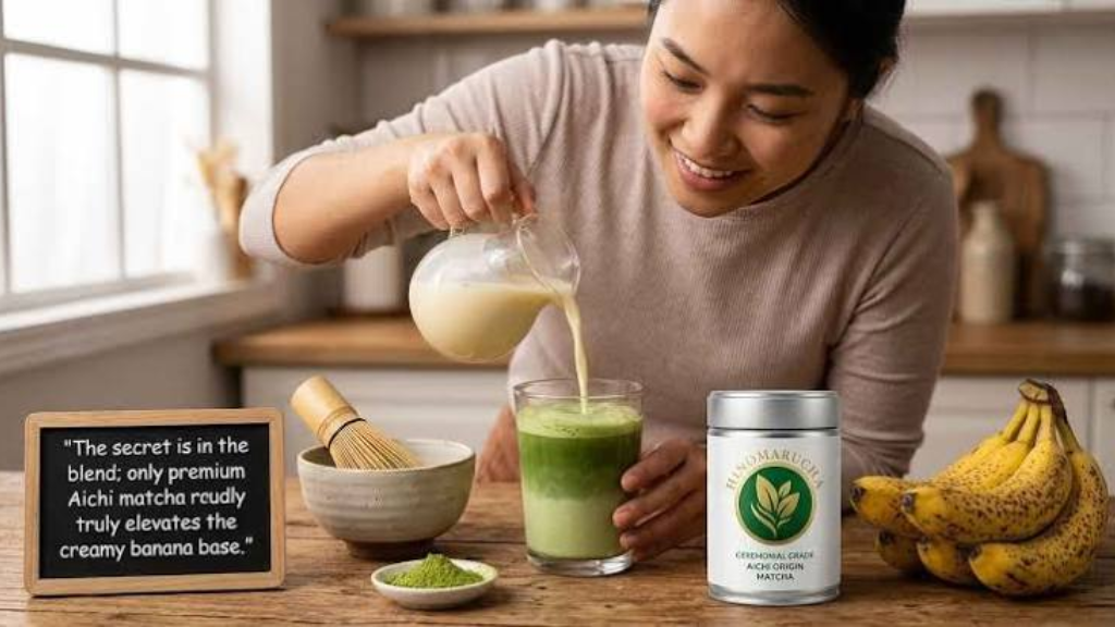 Banana Matcha Latte